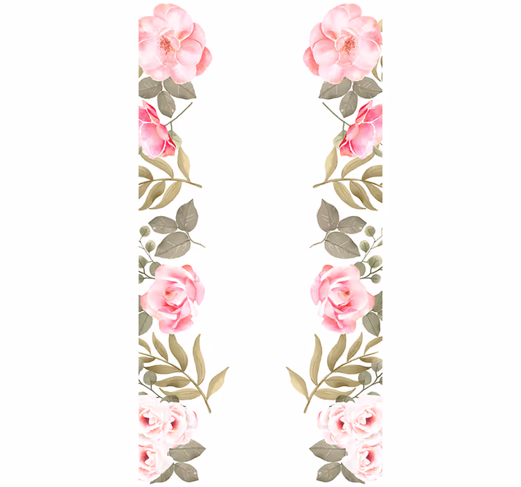 Gentle Blush Roses flower roller blind - TenStickers