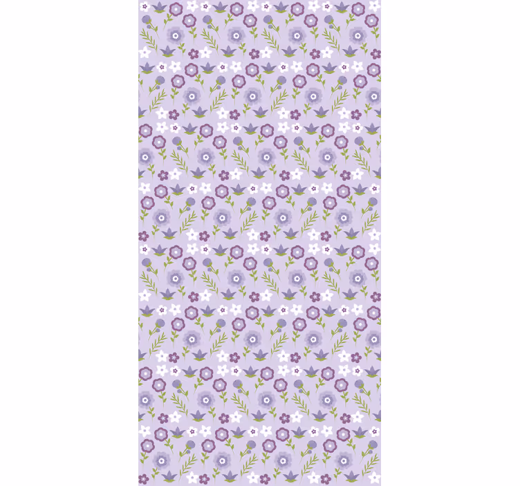 Floral roller blind in floral pattern harmony - TenStickers