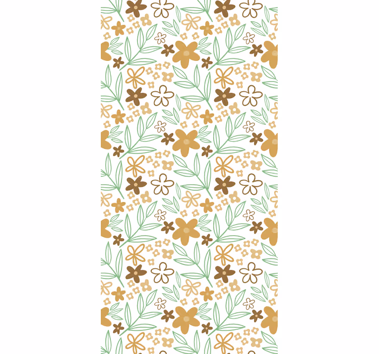 Floral Motif Design flower roller blind - TenStickers