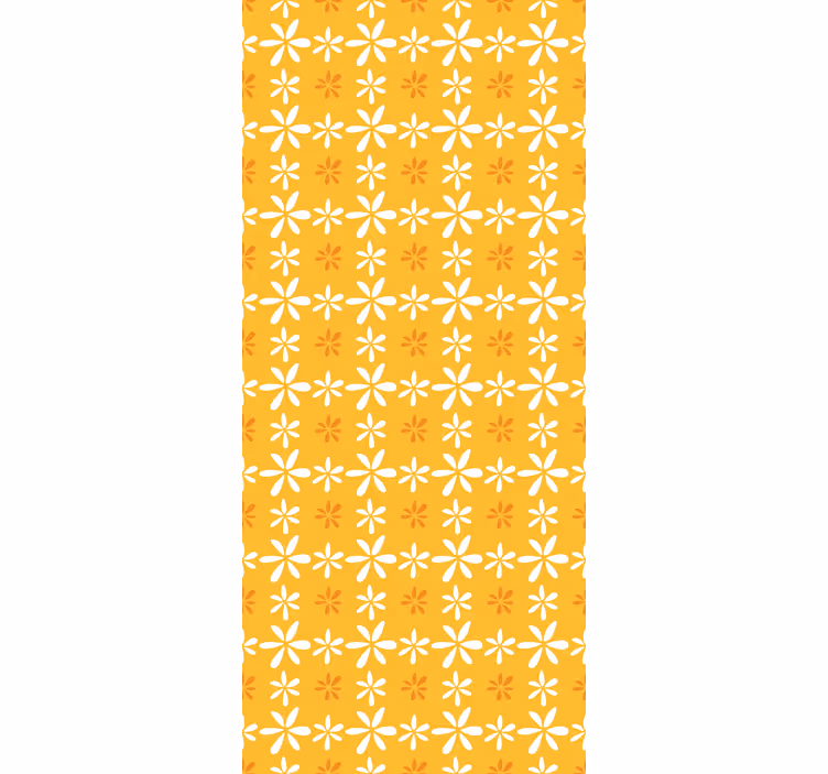 Floral Sunshine Pattern flower roller blind - TenStickers