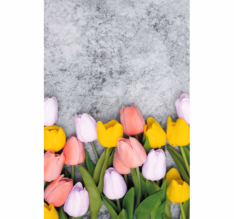 Vibrant Tulip Bloom flower roller blind - TenStickers
