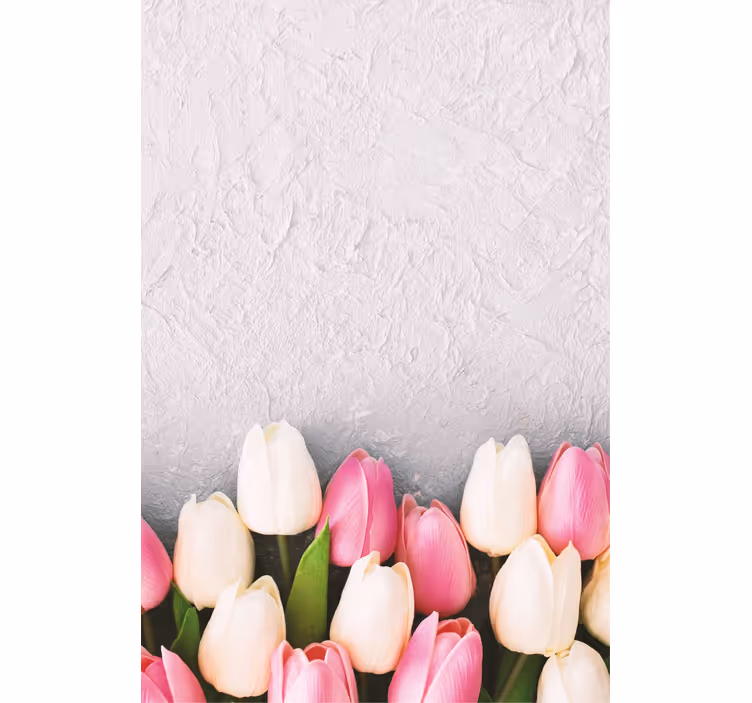 Tulip Blossom Arrangement flower roller blind - TenStickers