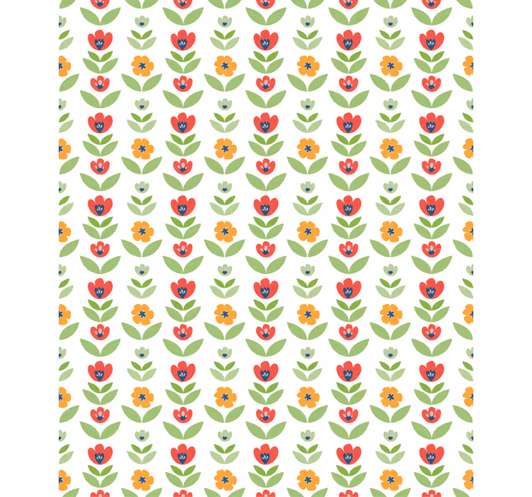 Charming Floral Pattern flower roller blind - TenStickers