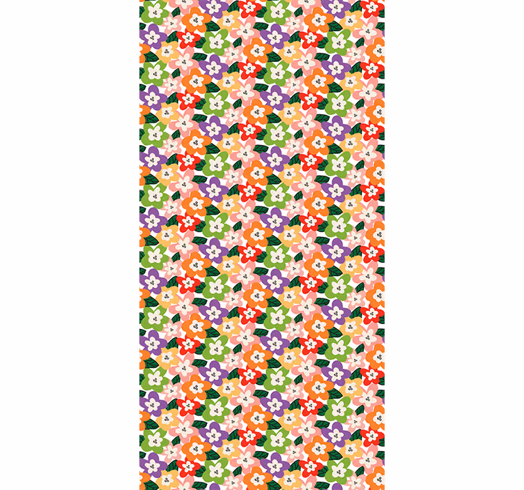 Blooming arrangement flower roller blind - TenStickers