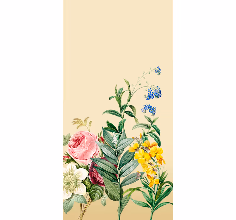 Lush Floral Arrangement flower roller blind - TenStickers