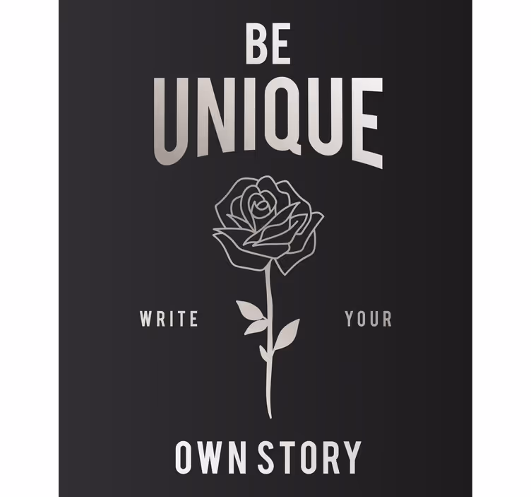 Be Unique Rose custom roller blind - TenStickers
