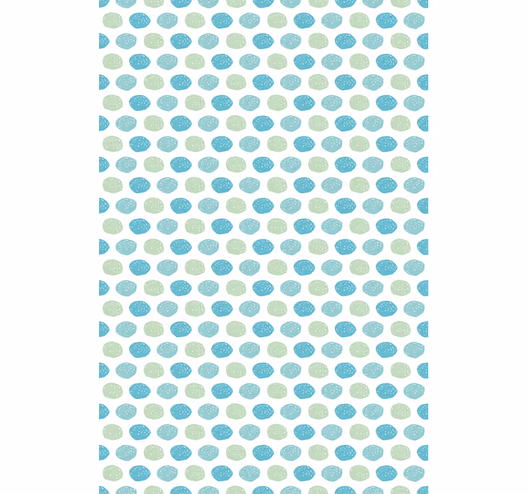 Green and blue dots kids roller blind - TenStickers