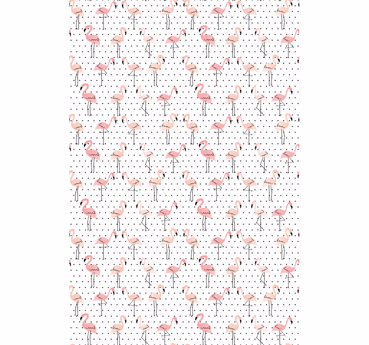 Flamingo Pattern animal roller blind - TenStickers