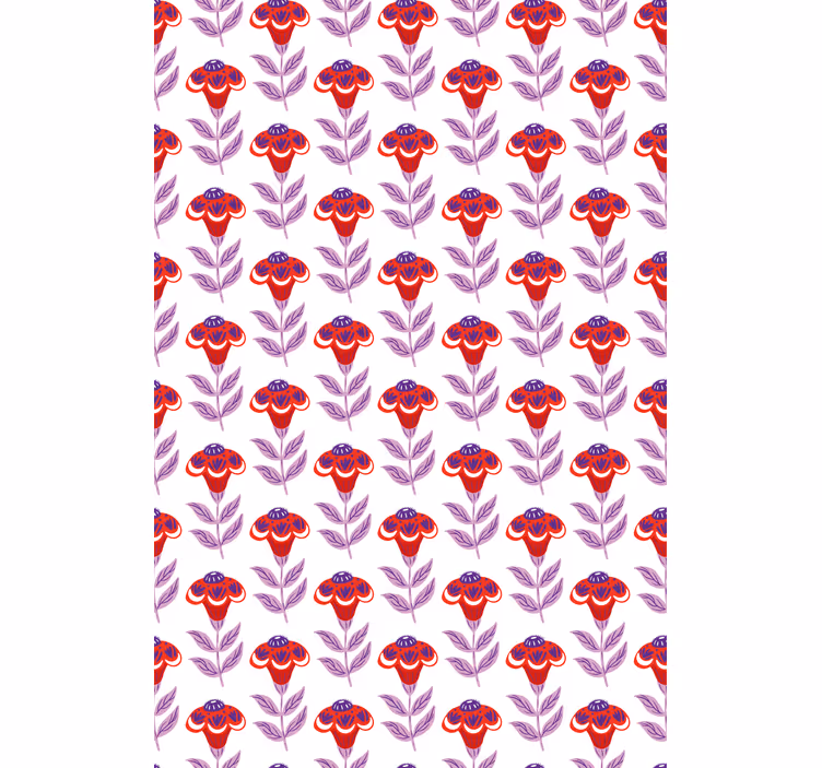 Vibrant Floral Theme flower roller blind - TenStickers
