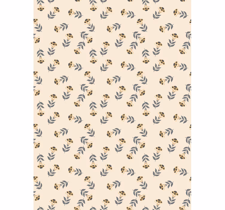 Beige minimalistic pattern flower roller blind - TenStickers