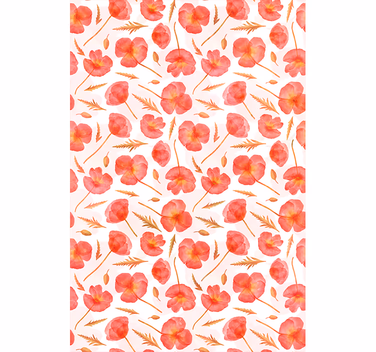 Delicate floral patterns flower roller blind - TenStickers