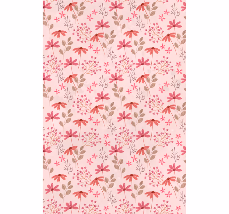 Botanical Arrangement Joy flower roller blind - TenStickers