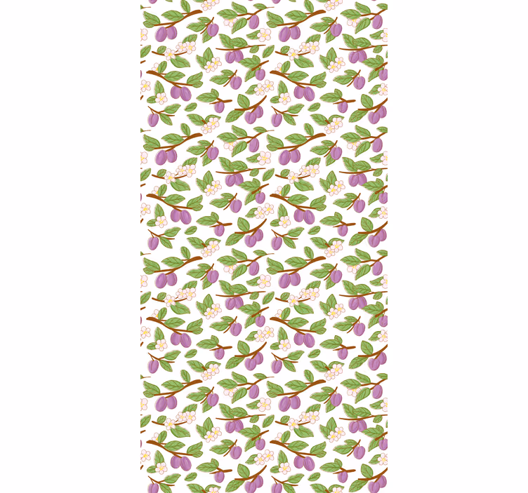 Plum Blossom Pattern fruit roller blind - TenStickers