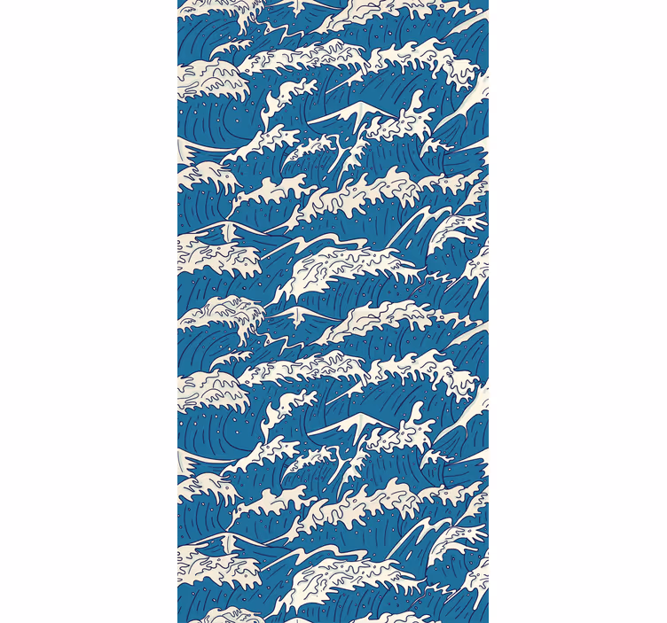 Marine Surge Motif roller blind - TenStickers