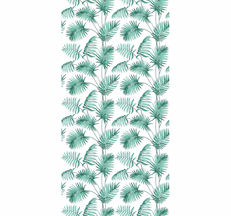 Lush Green Foliage flowers roller blind - TenStickers