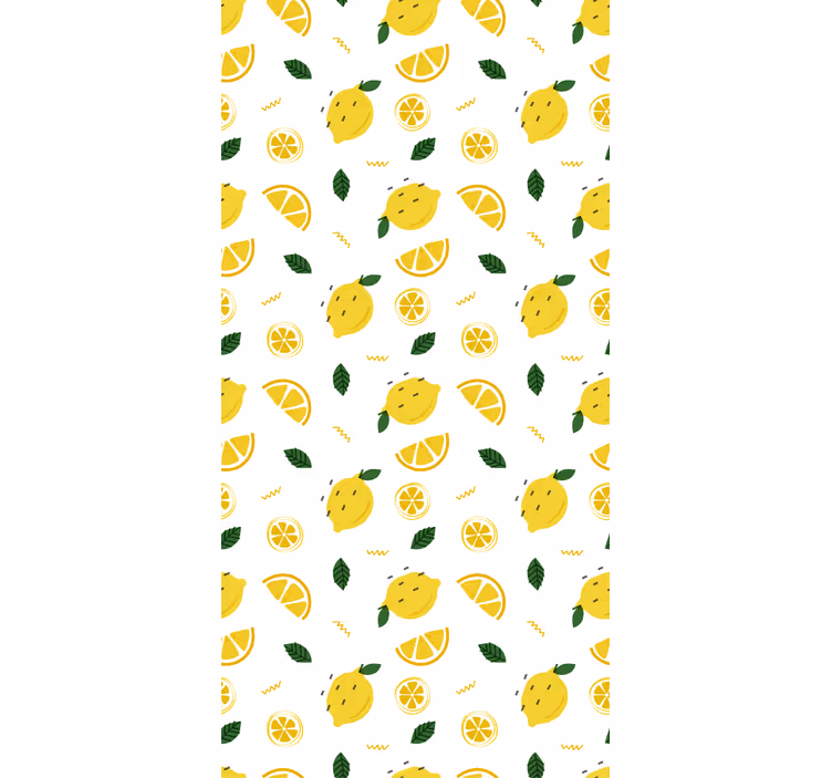 Lemon Slice Motif fruit roller blind - TenStickers