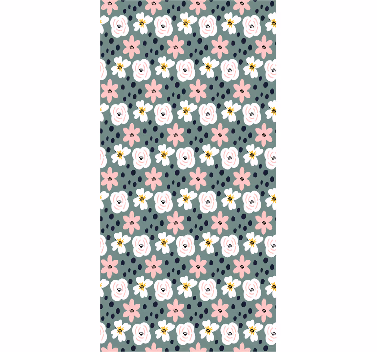 Blooming Floral Design flower roller blind - TenStickers