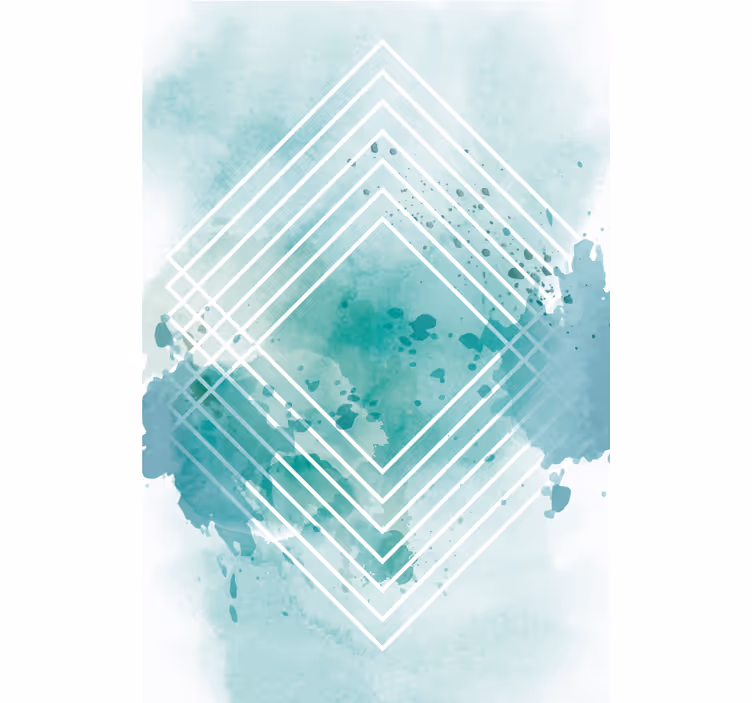Geometric Watercolor Pattern modern roller blind - TenStickers