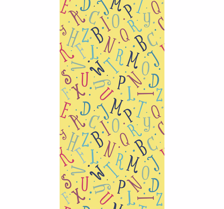 Colorful Alphabet Letters custom roller blind - TenStickers
