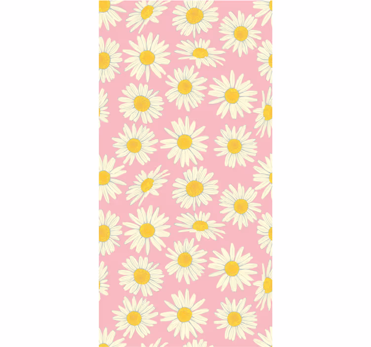 Daisy Pattern Bloom flower roller blind - TenStickers