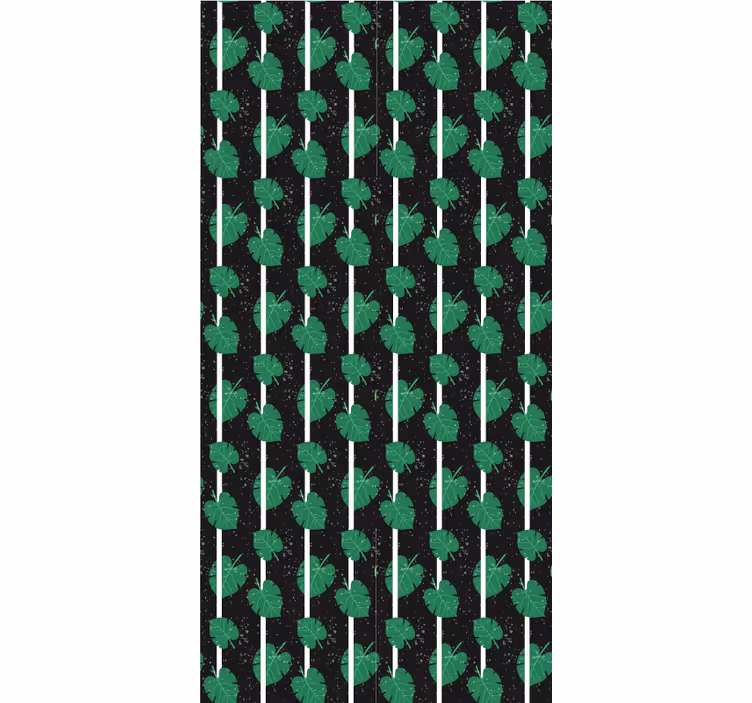 Luxuriant foliage motif flower roller blind - TenStickers
