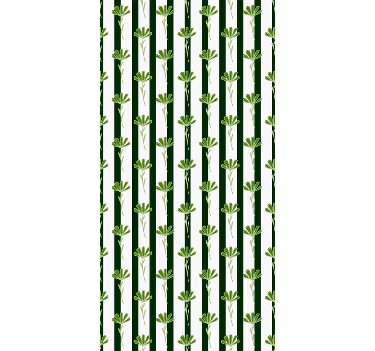 Vertical stems pattern roller blind for kitchen window - TenStickers