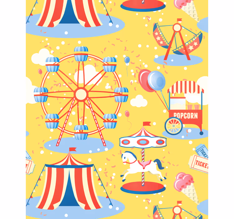 Carnival Joyride fun roller blind - TenStickers