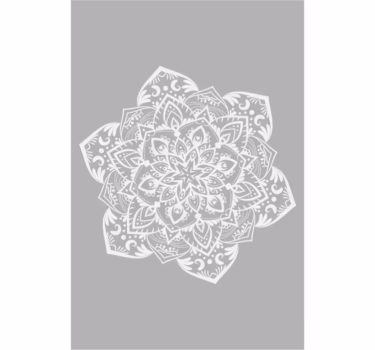 Gray big mandala zen roller blind - TenStickers