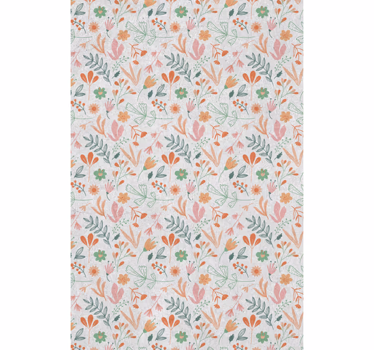Botanical Oasis Concept flower roller blind - TenStickers