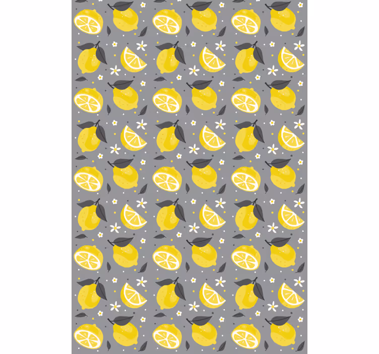 Lemon fruit pattern Original roller blind - TenStickers