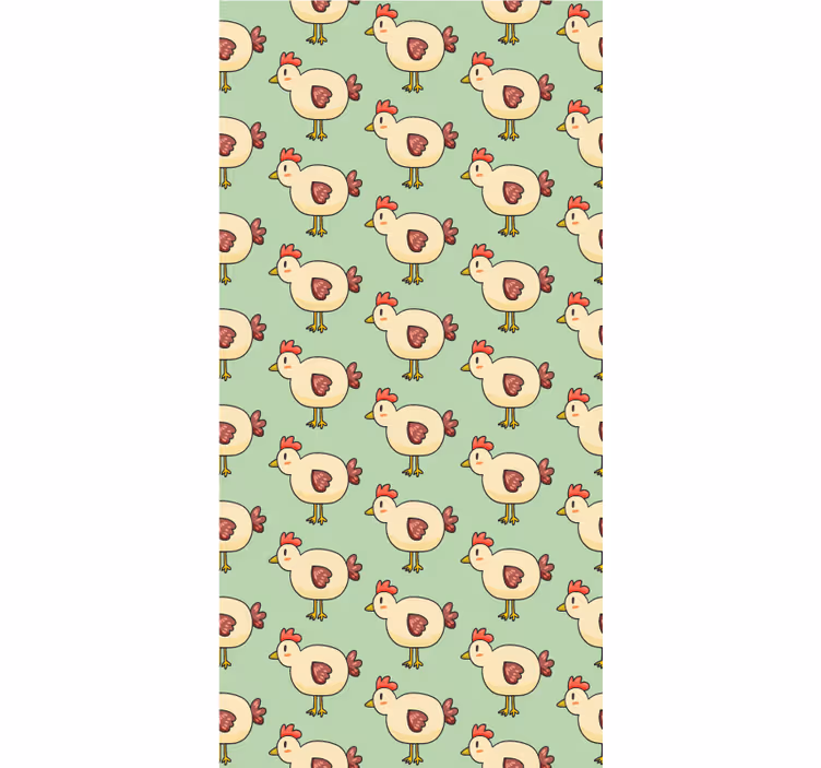 Delightful Chicken Motif animal roller blind - TenStickers