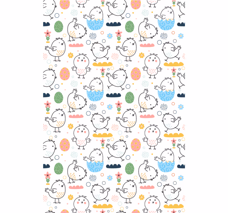 Simple baby chicks animal roller blind - TenStickers