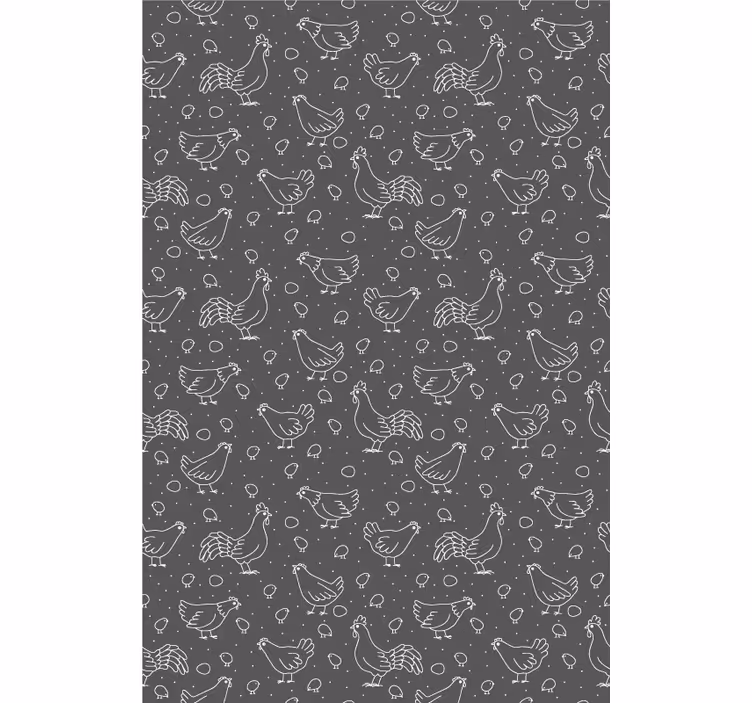 Chickens and Eggs animal roller blind - TenStickers