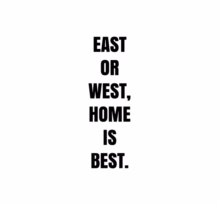 East or West Home Best custom roller blind - TenStickers