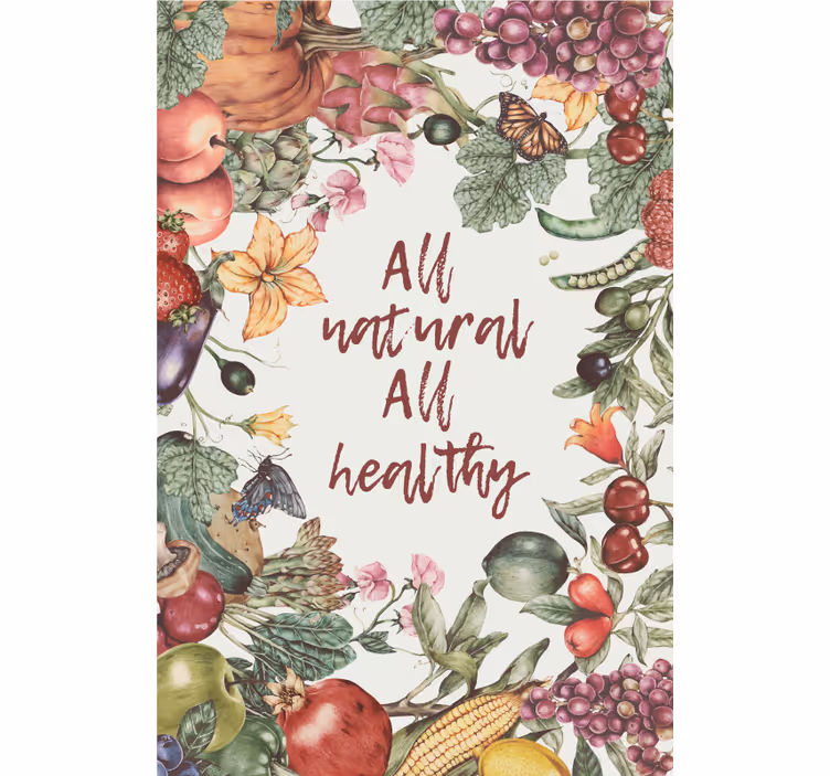 All natural and healthy roller blind for kitchen window - TenStickers