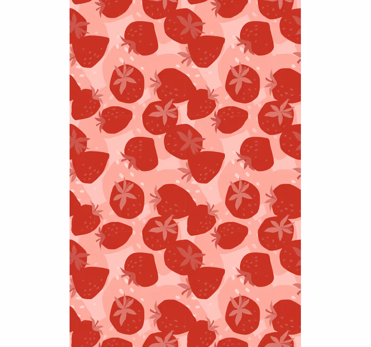 Strawberry Theme fruit roller blind - TenStickers