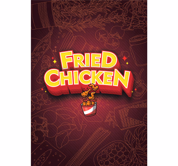 Graffiti taco fried chicken animal blind - TenStickers