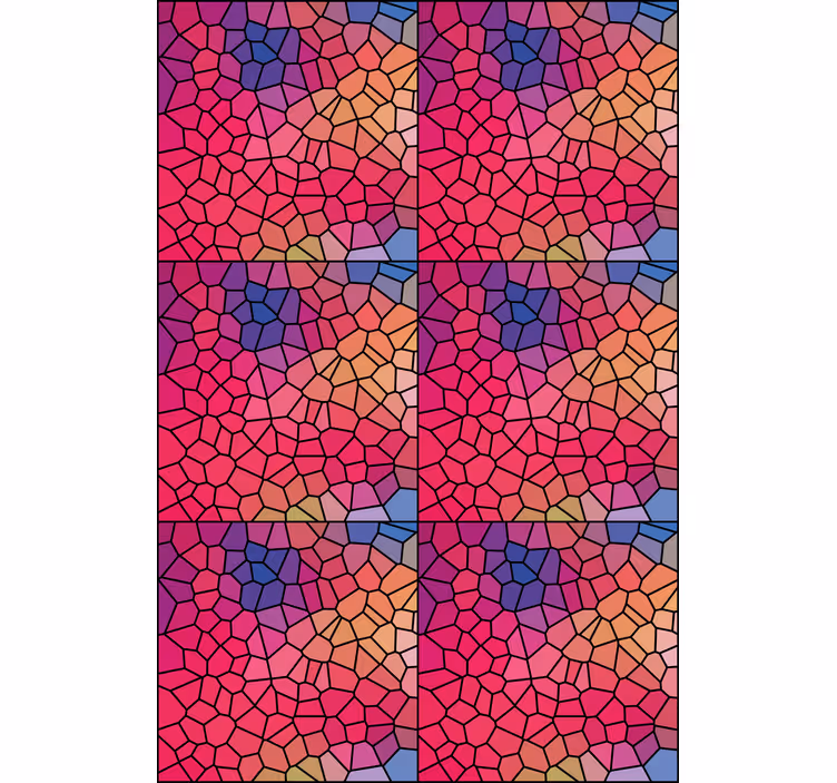 Mosaic colour pattern texture roller blind - TenStickers