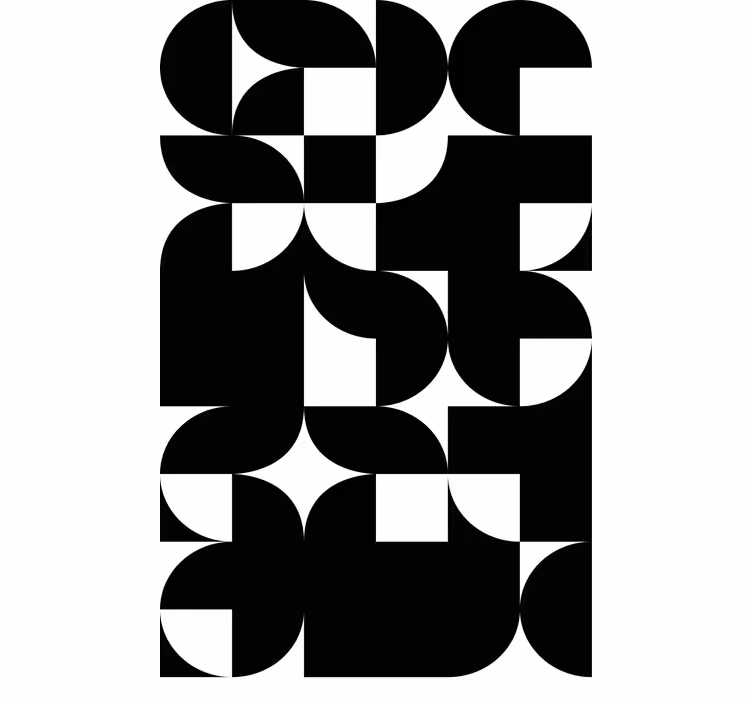 Energetic Geometric Arrangements modern roller blind - TenStickers