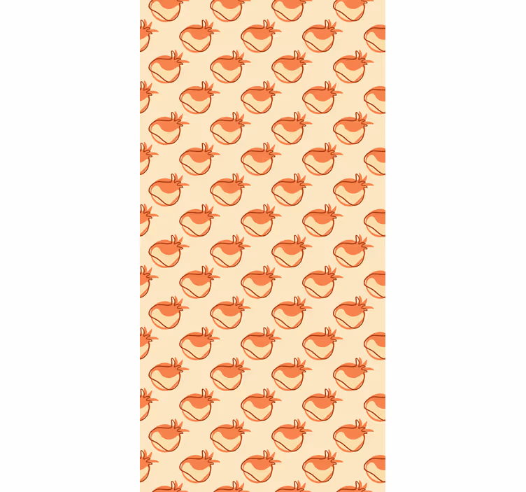 Beige vegetables pattern fruit roller blind - TenStickers