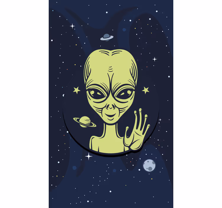 Alien in Space geek roller blind - TenStickers