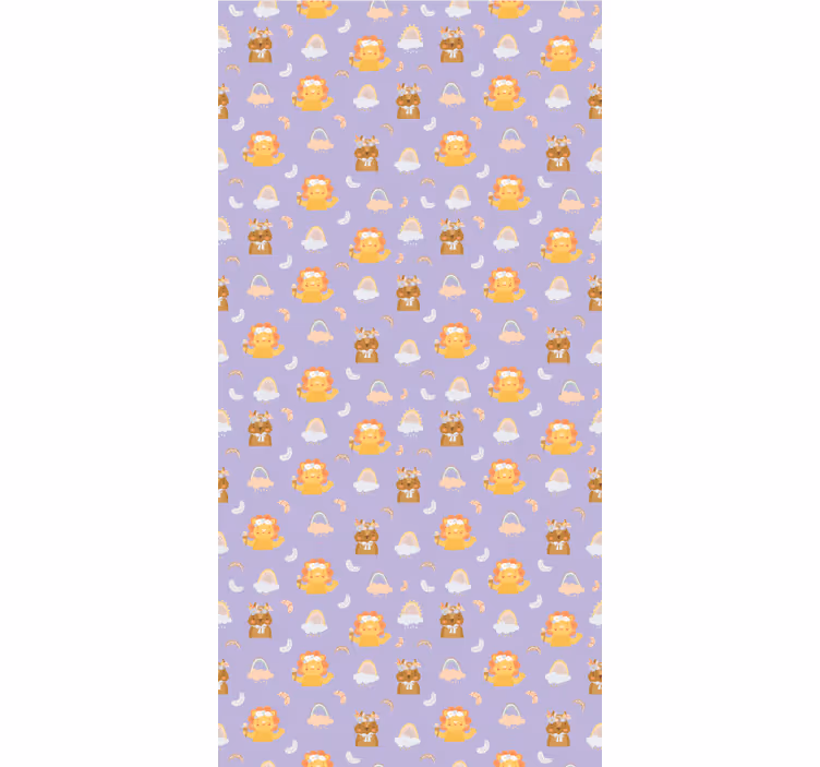 Baby animals and rainbows kids roller blind - TenStickers
