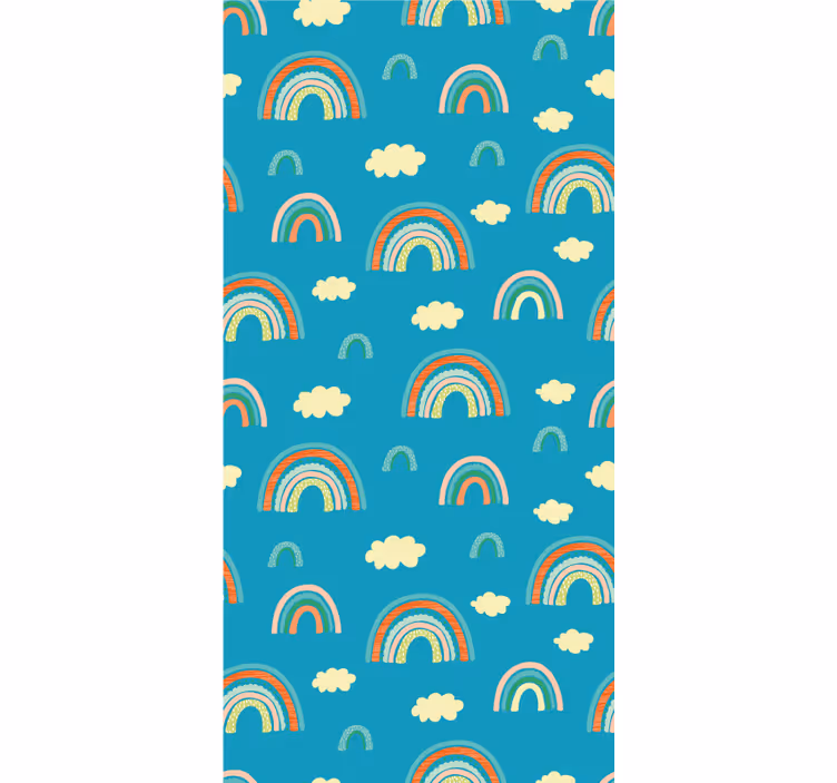 Lively rainbow motif kids roller blind - TenStickers