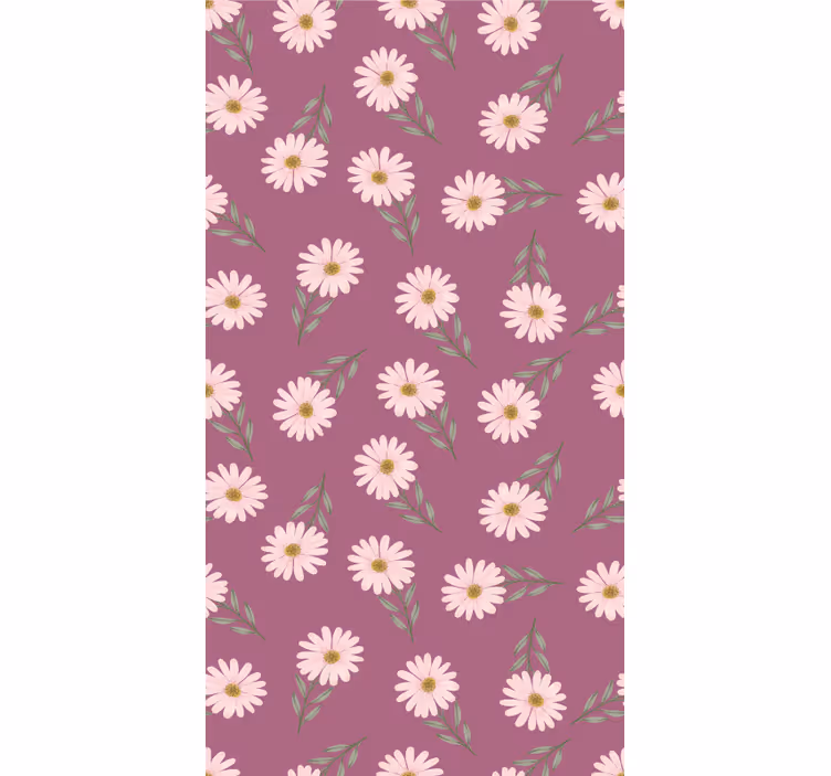 Daisy Floral Theme flower roller blind - TenStickers