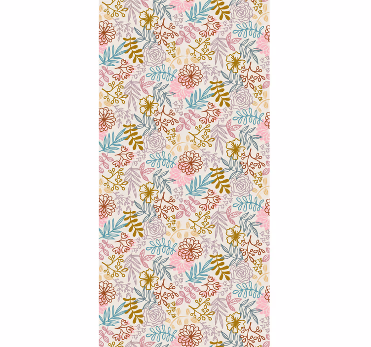 Blossom pattern flower roller blind - TenStickers