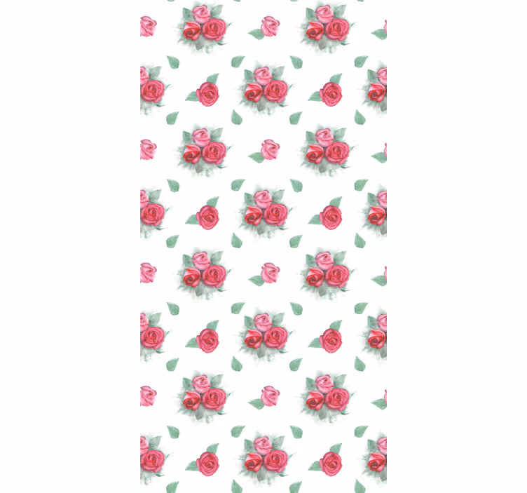 Roses With Leaves flower roller blind - TenStickers
