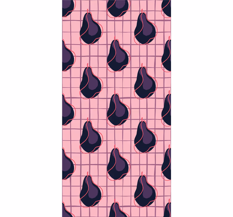 Stylized Pear Patterns fruit roller blind - TenStickers