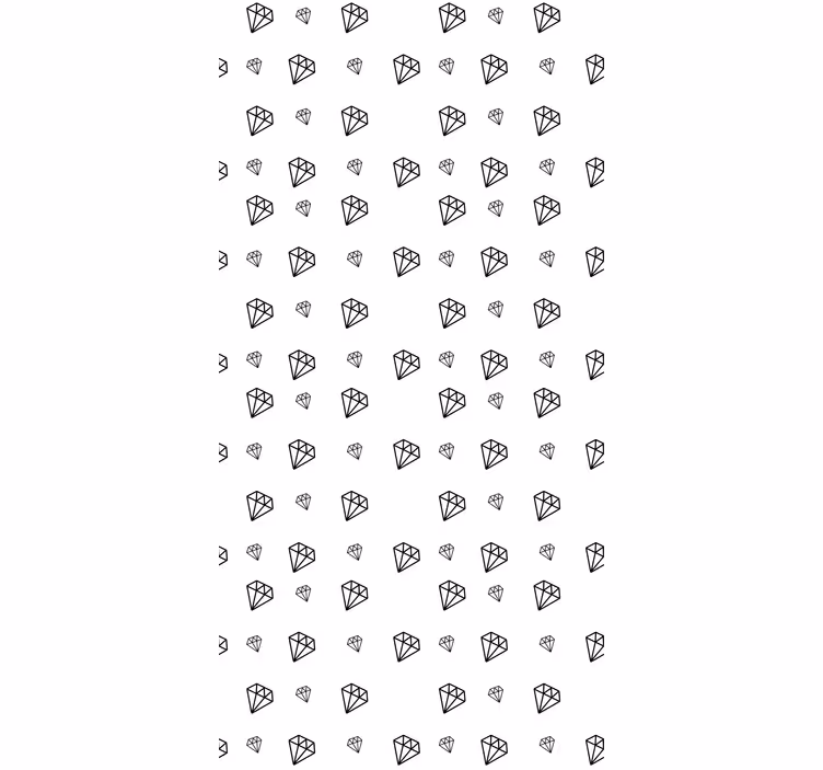 Black and white diamonds original roller blind - TenStickers