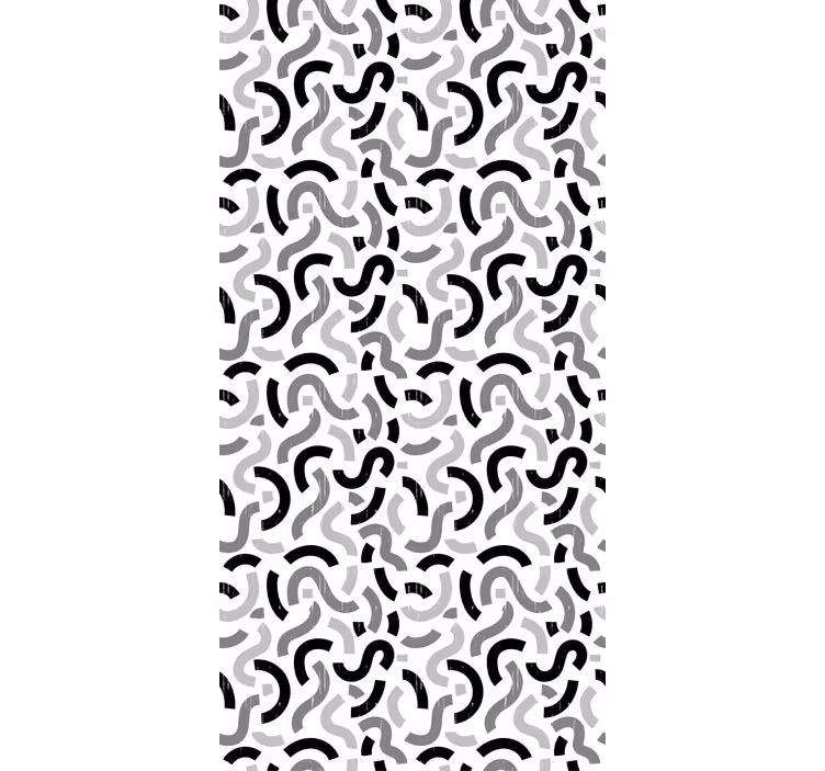 Abstract Curvy Patterns texture roller blind - TenStickers