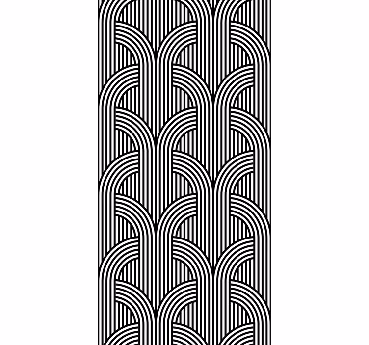 Line design pattern Modern blind - TenStickers